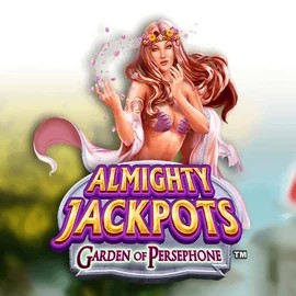 Almighty Jackpots: Garden of Persephone casino game by Novomatic – featured logo at Spinorhino Casino