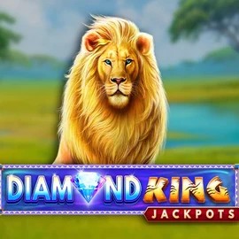 Official Jackpots logo: Diamond King Jackpots by SpinPlay Games at Spinorhino Casino