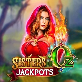 Sisters Of Oz Jackpots slot logo by Triple Edge Studios at Spinorhino Casino