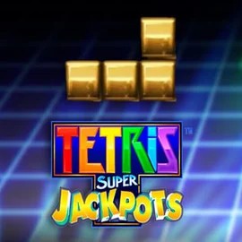 Tetris Super Jackpots slot visual from WMS available on spinorhinocasino-ie.com